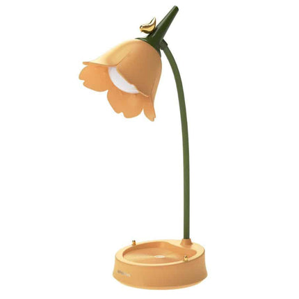 Designová stolní lampa ve tvaru květiny