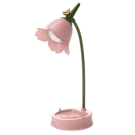 Designová stolní lampa ve tvaru květiny