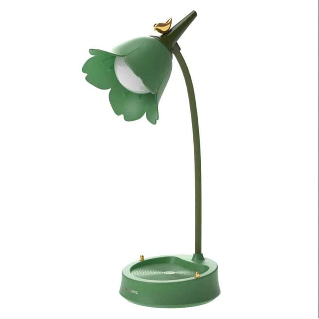 Designová stolní lampa ve tvaru květiny