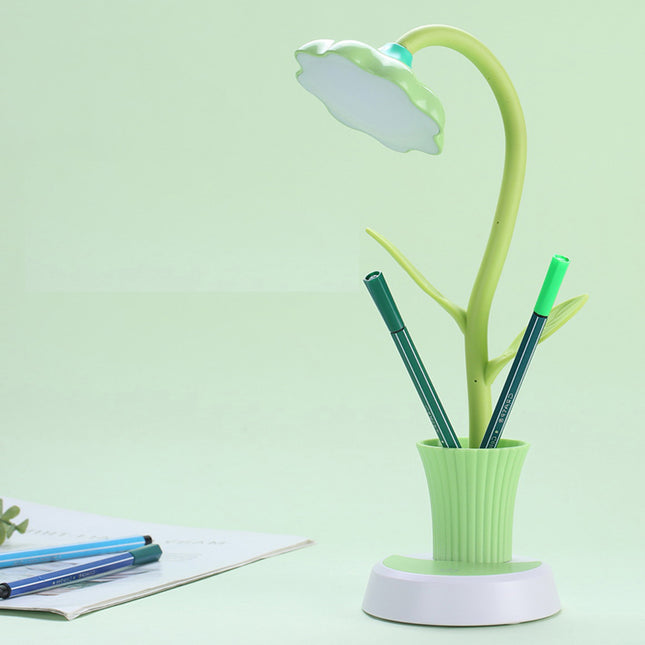 Dobíjecí stolní lampička ve tvaru květiny