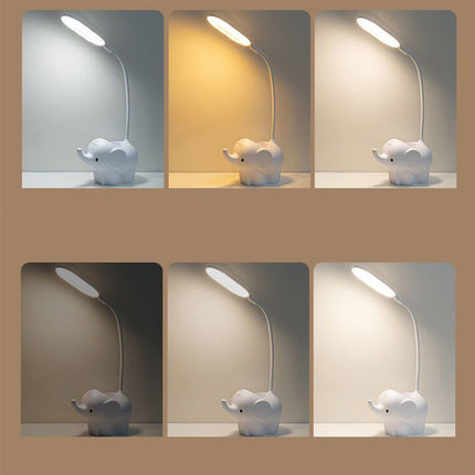Dětská stolní LED lampička slon stojánek