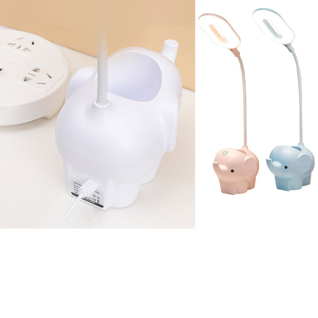 Dětská stolní LED lampička slon stojánek