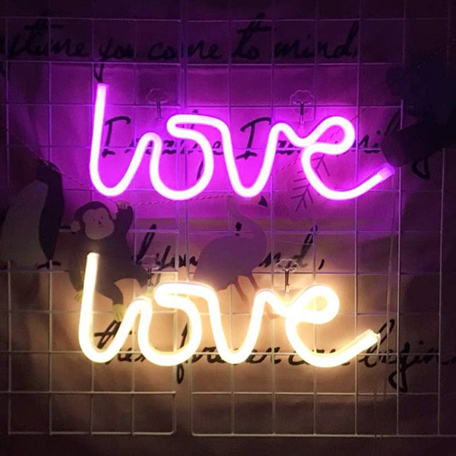 Dekorativní LED neonový nápis Love