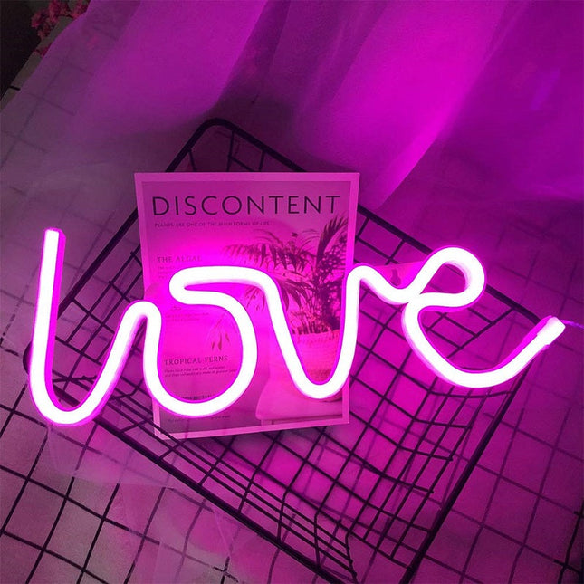 Dekorativní LED neonový nápis Love