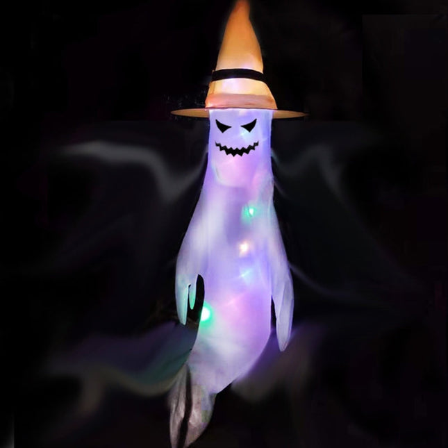 Halloweenská LED dekorace strašidelný duch