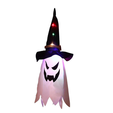 Halloweenská závěsná dekorace svítící duch