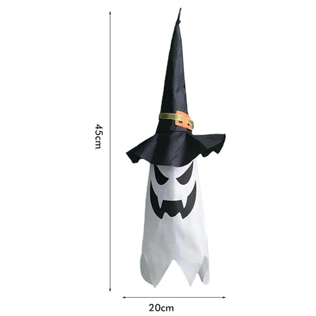 Halloweenská závěsná dekorace svítící duch