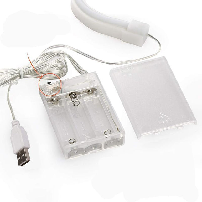 Neonová LED lampa ve tvaru plamene