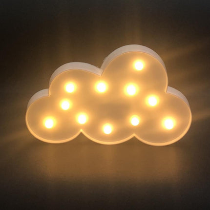 Dětská LED lampička ve tvaru mráčku