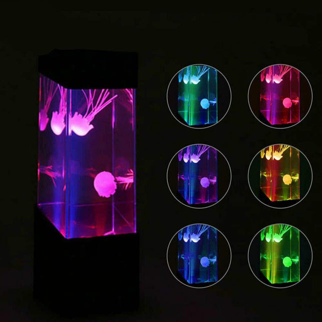 Vícebarevná LED lampa s medúzami