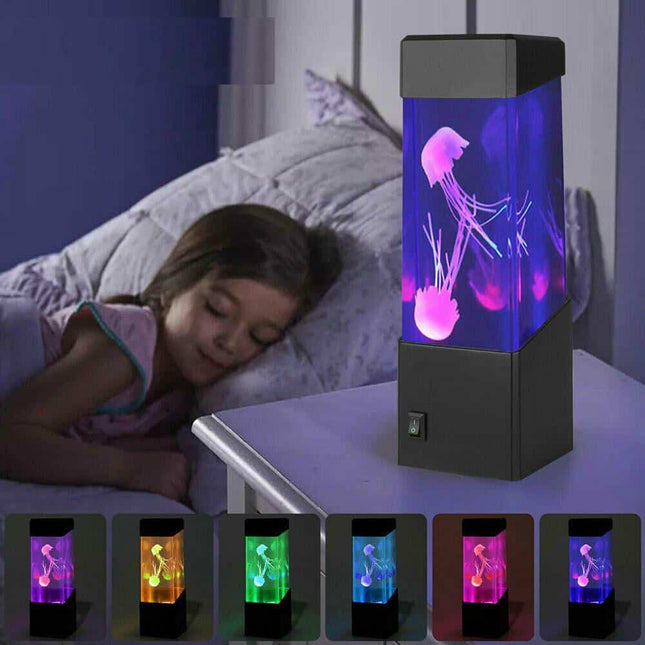 Vícebarevná LED lampa s medúzami