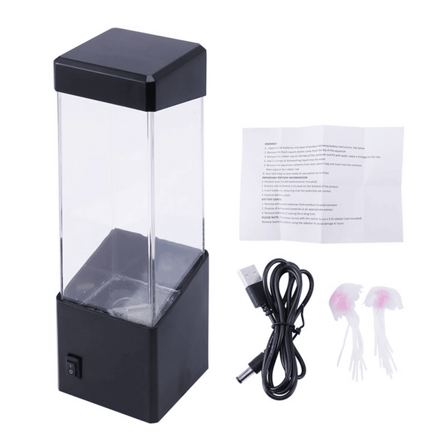 Vícebarevná LED lampa s medúzami