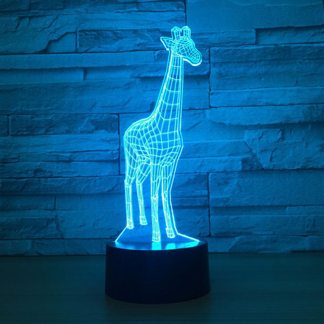 Dotyková 3D LED lampa žirafa