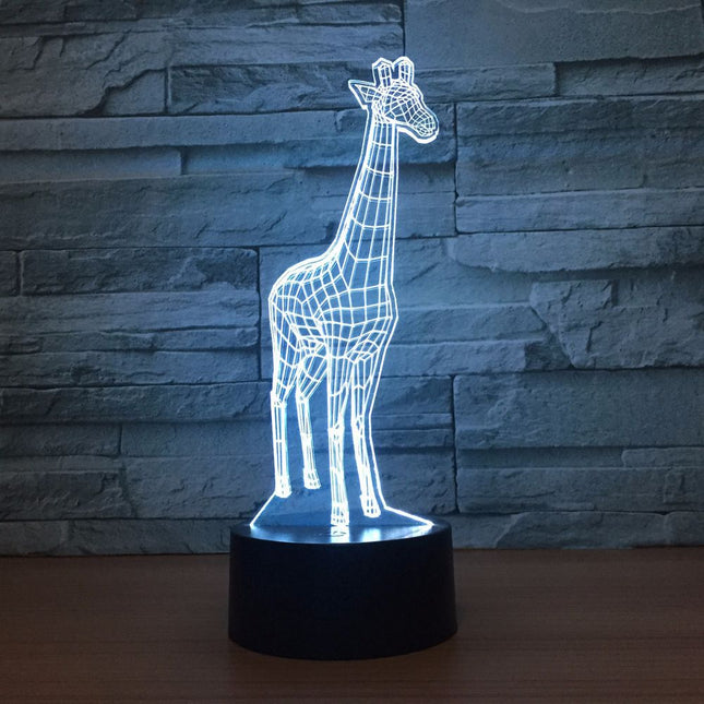 Dotyková 3D LED lampa žirafa