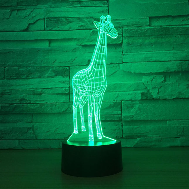 Dotyková 3D LED lampa žirafa