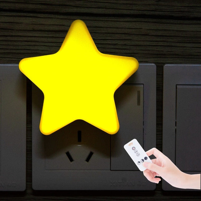 Nástěnné LED světlo hvězda s dálkovým ovládáním