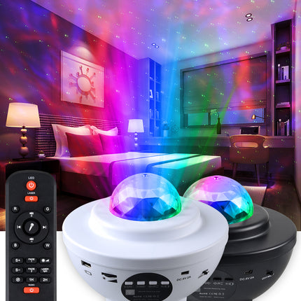 Noční lampa s projektorem polární záře