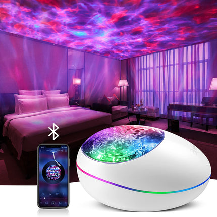 Barevný projektor galaxie s Bluetooth reproduktorem