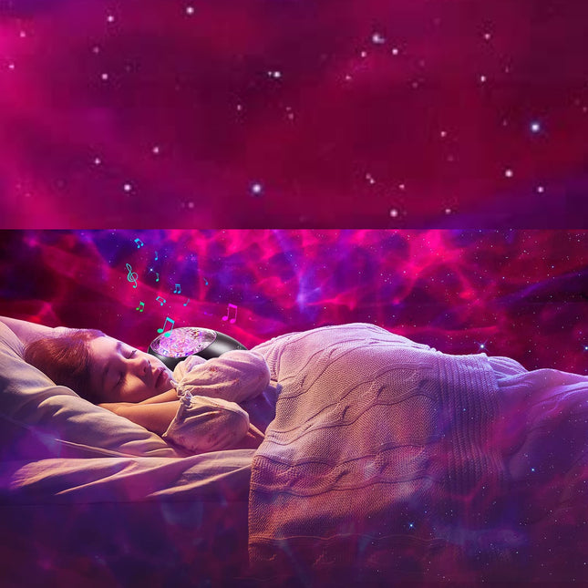 Barevný projektor galaxie s Bluetooth reproduktorem