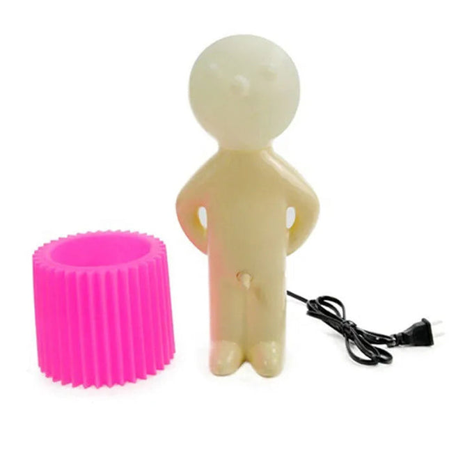 Designová stolní lampa ve tvaru panáčka