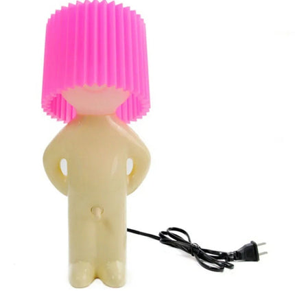 Designová stolní lampa ve tvaru panáčka