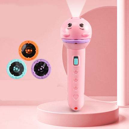 Dětská kapesní baterka s projektorem pohádek