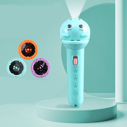 Dětská kapesní baterka s projektorem pohádek