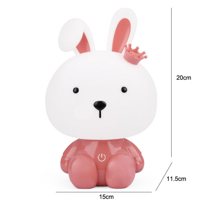 Dětská noční lampička králíček s korunkou