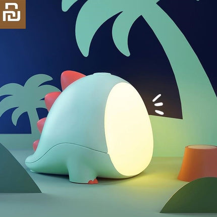 Dětská silikonová noční lampička dinosaurus