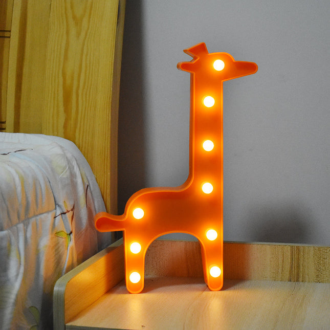 Dekorativní LED lampička ve tvaru žirafy