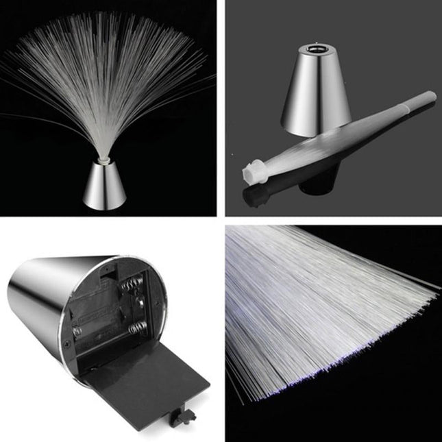 Vícebarevná lampa z optických vláken LED