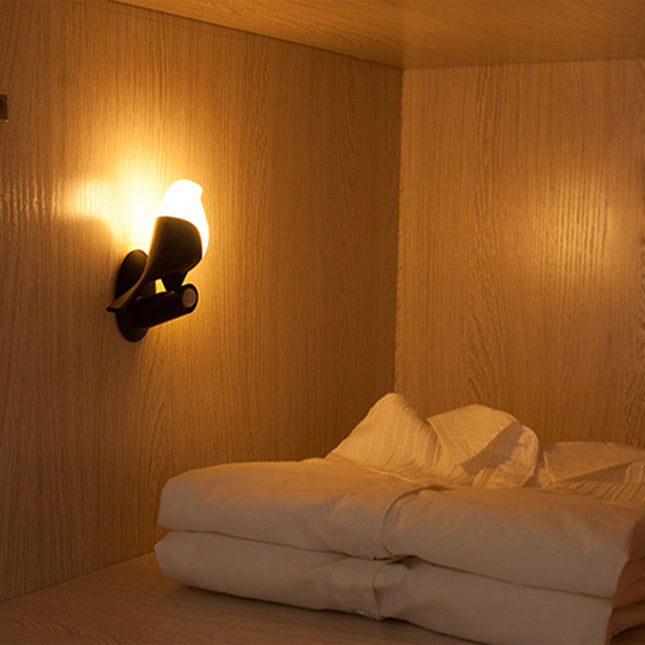 Designová lampa strom s ptáčky LED