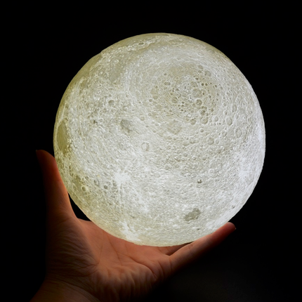 3D LED noční lampa měsíc