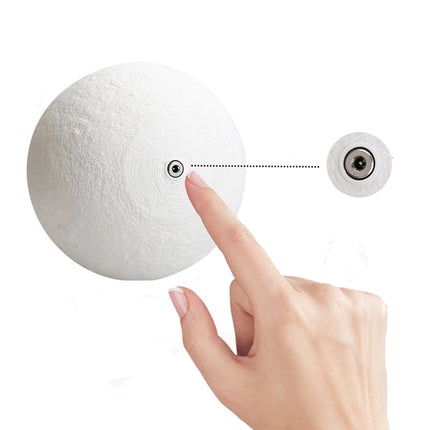3D LED noční lampa měsíc
