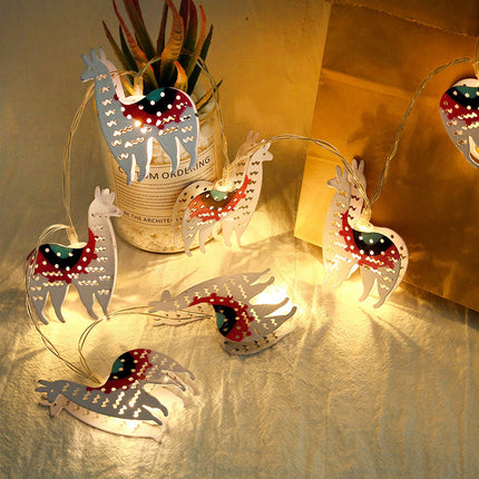 Dekorační světelný řetěz ve tvaru lamy