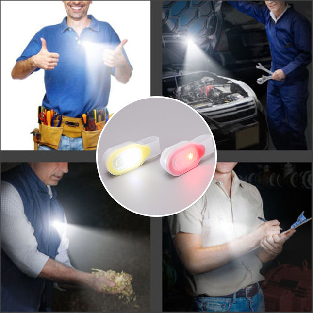 Přenosné bezpečnostní LED světlo s klipem