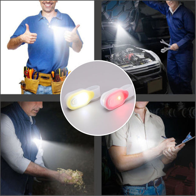 Přenosné bezpečnostní LED světlo s klipem