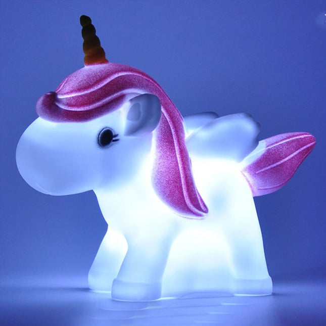 Mini LED noční světlo jednorožec