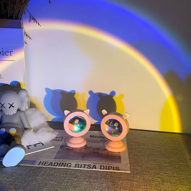 Mini USB LED lampička západ slunce