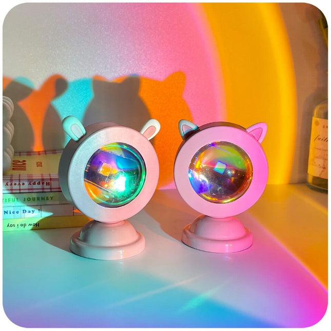 Mini USB LED lampička západ slunce
