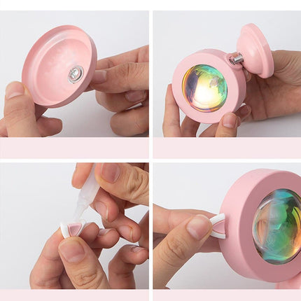 Mini USB LED lampička západ slunce