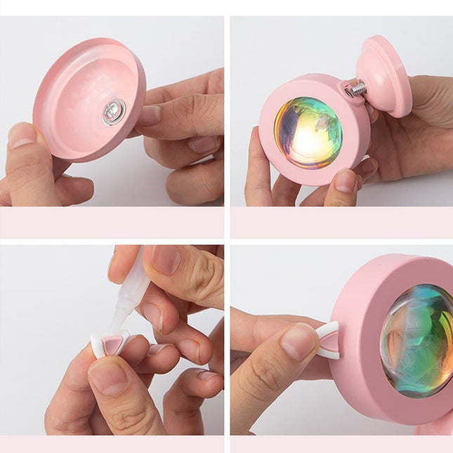 Mini USB LED lampička západ slunce