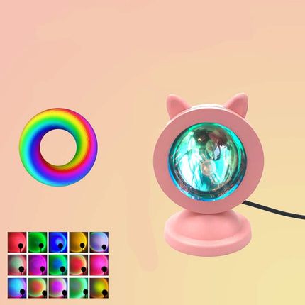 Mini USB LED lampička západ slunce