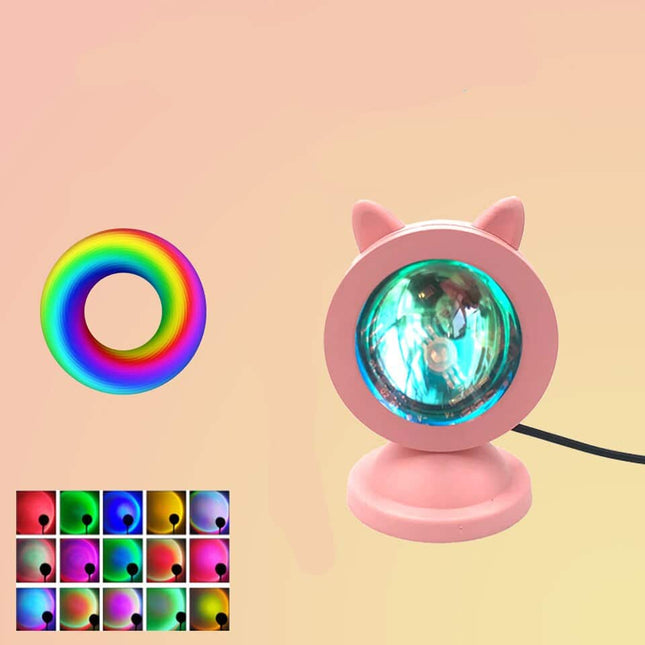 Mini USB LED lampička západ slunce