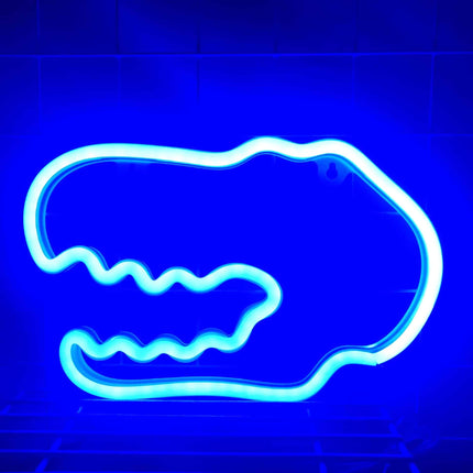 Neonové LED světlo na zeď dinosaurus