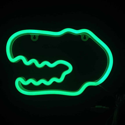 Neonové LED světlo na zeď dinosaurus