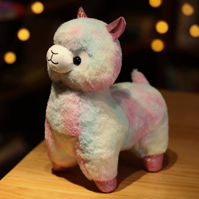 Svítící plyšová lama s LED světly