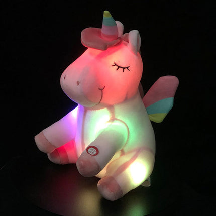 Plyšový svítící jednorožec LED 30cm