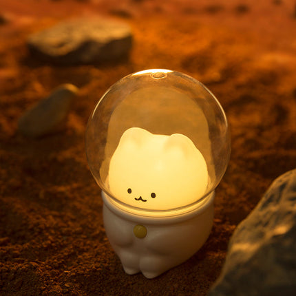 Malá noční lampička zajíček astronaut