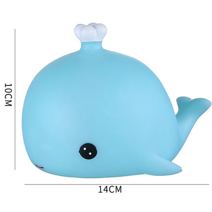 Malá noční lampička velryba na baterie